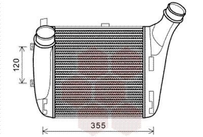 VAN WEZEL Kompressoriõhu radiaator 03004318